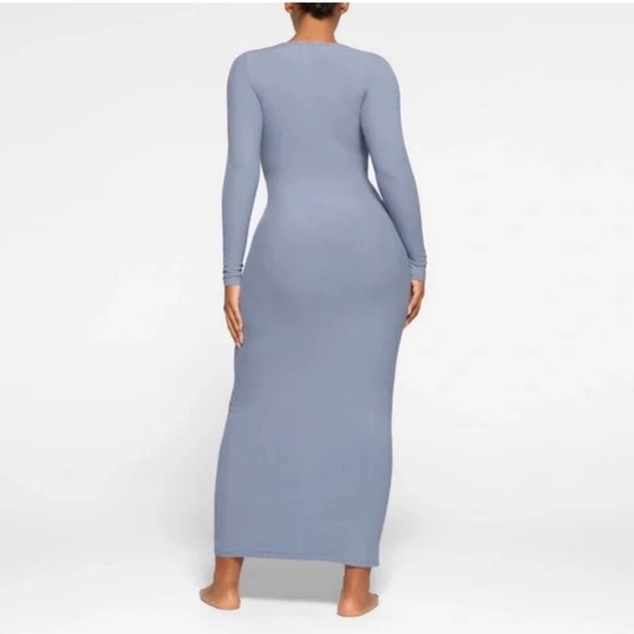 SKIMS Soft Lounge Keyhole Dress In Slate NWT Size 2X - Picture 2 of 7